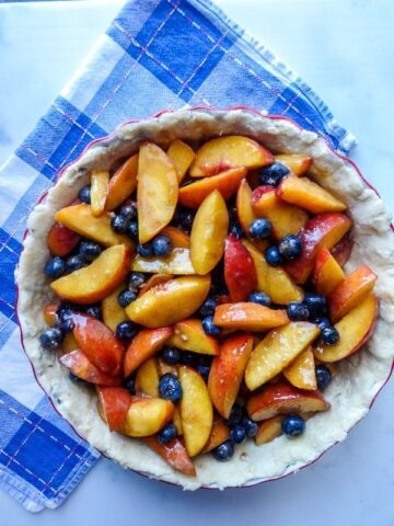 Peach Blueberry Pie