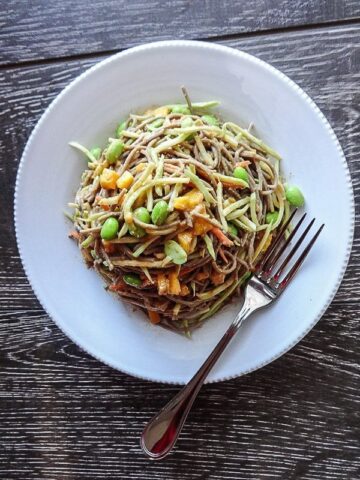 Asian Soba Salad with Peanut Sauce