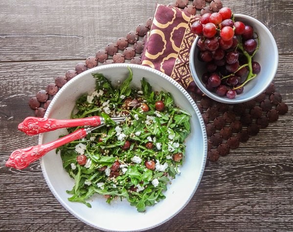 Roasted Grape and Sorghum Salad