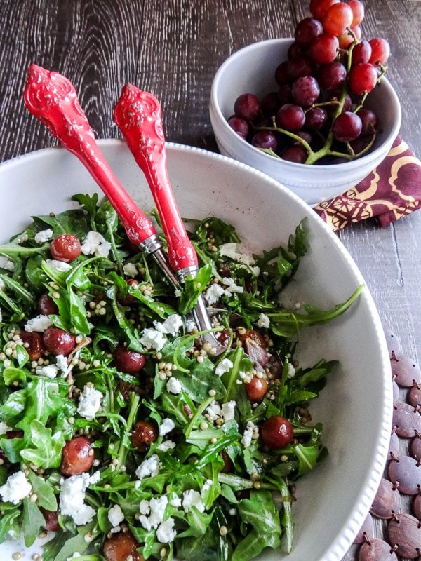 Roasted Grape and Sorghum Salad