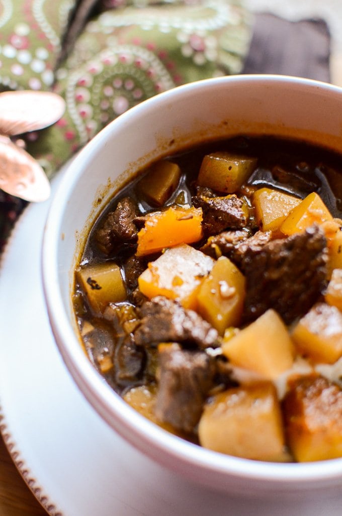 beef and root vegetable stew