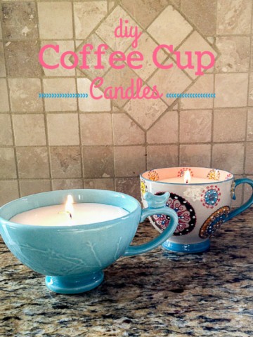 Coffee Cup Candles