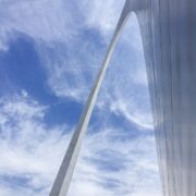 Fun shot of the St. Louis Arch