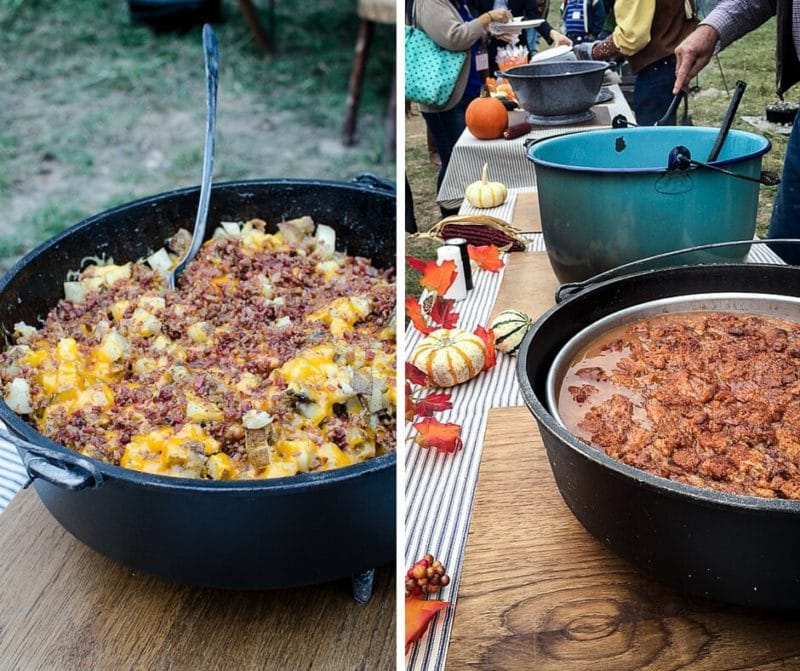 Pasture to Plate Beef Tour collage featuring different foods. 