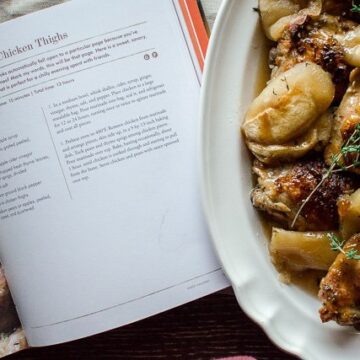 Maple Ginger Chicken Thighs are the ultimate fall comfort food and a great dish to gather around for a cozy Sunday supper at home. #sweetcayenne