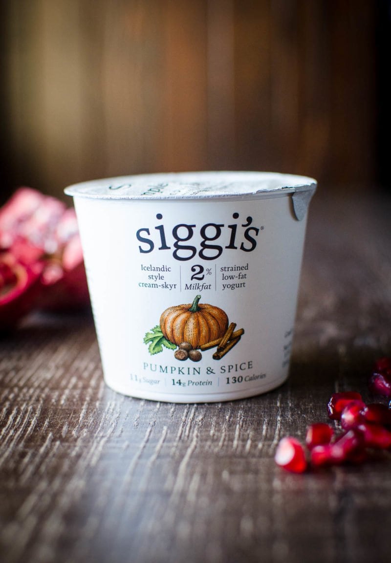 Gingerbread Energy Bites are made with Siggi's yogurt, naturally sweetened, and full of fiber and protein to keep you going during the busy holidays!