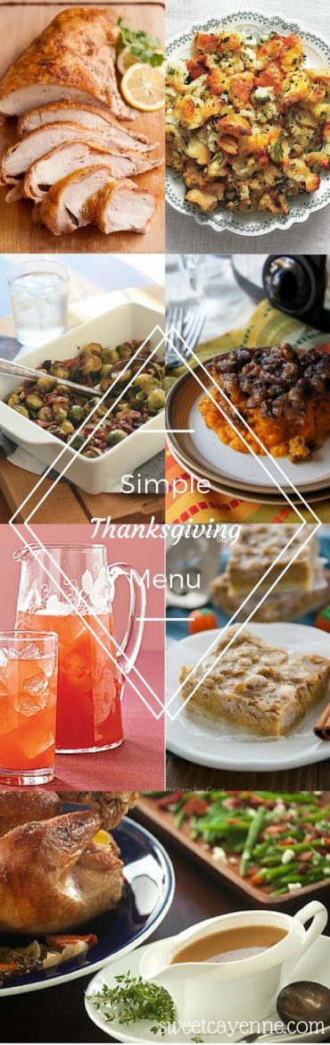 If you are a beginner cook and it's your first time to make Thanksgiving dinner, this menu is for you! Great for limited kitchen space too!