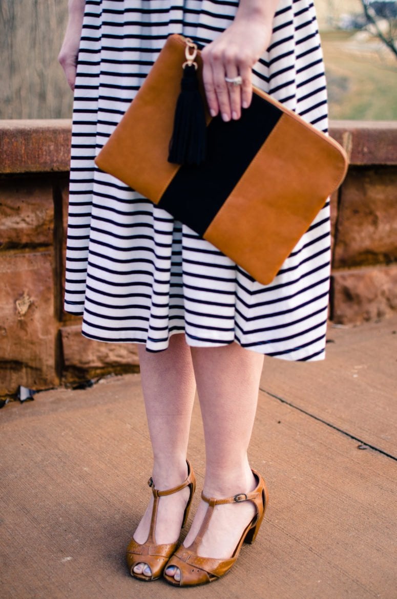 The perfect striped dress to freshen up my wardrobe for spring featuring Diet Coke and pieces from the Who What Wear collection at Target. #sponsored #MyUnique4