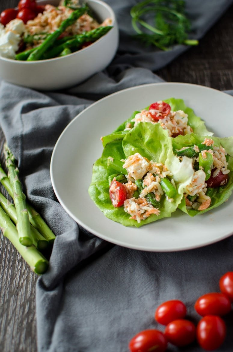 Perfectly roasted salmon is the starring ingredient in this gorgeous spring pasta salad that's perfect for a picnic or outdoor setting!