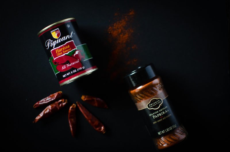 Dried and ground chilis add an explosion of flavor to dishes - also try chili pastes like harissa!