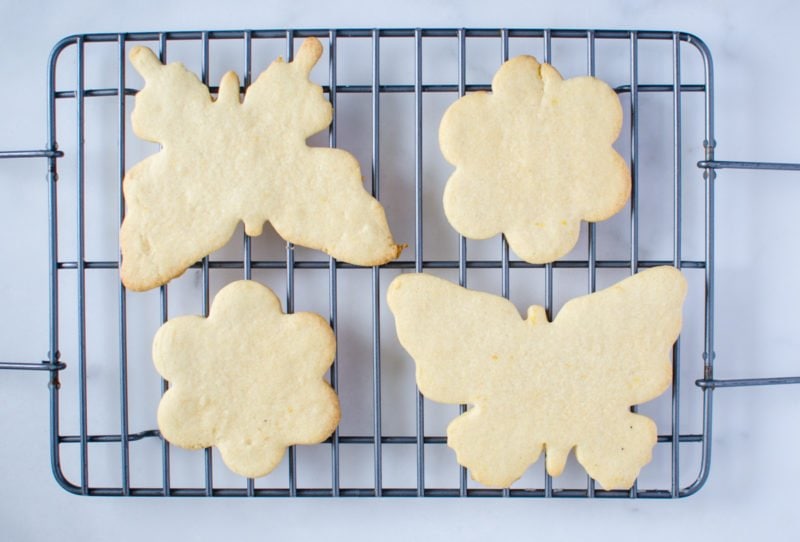 Soft and buttery sugar cutout cookies are laced with lemon zest to give the dough a fresh spring flavor!