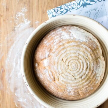 Homemade Sourdough Bread is a recipe anyone can learn to make in their own kitchen by following this simple and fun tutorial. EASY, fresh, bakery-style bread!