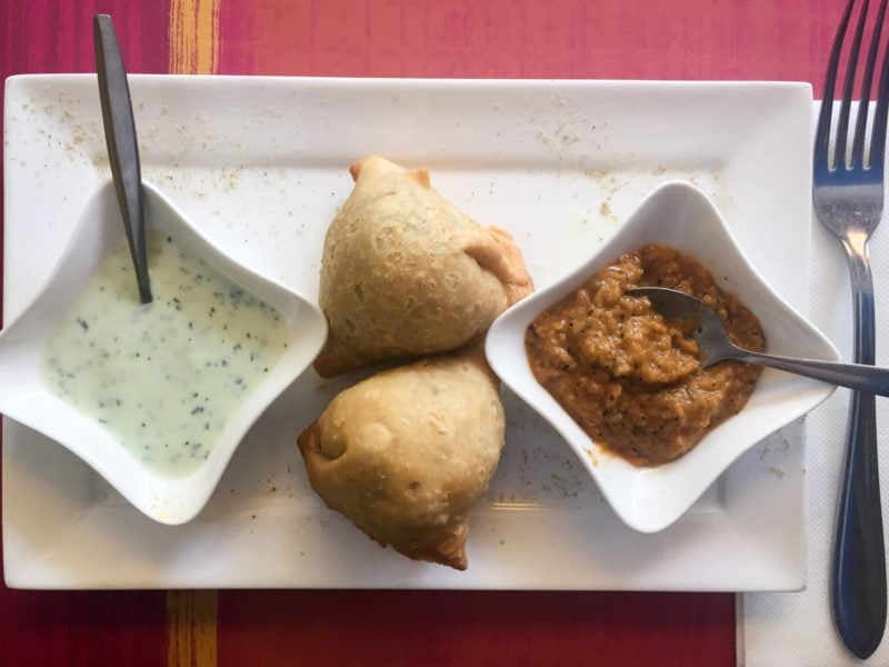 Samosas at Indian Sky restaurant in Amsterdam - Jordaan neighborhood