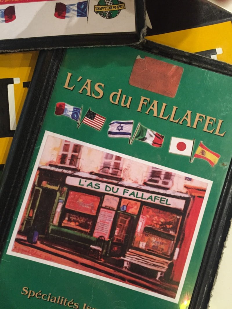 La Du Fallafel in the Marais neighborhood of Paris, France