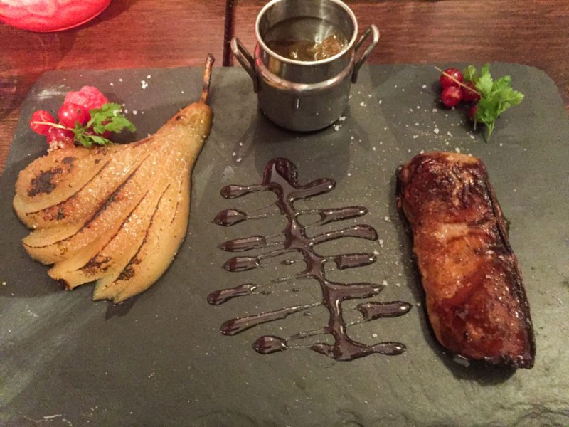 Pan seared fois gras in Paris, France