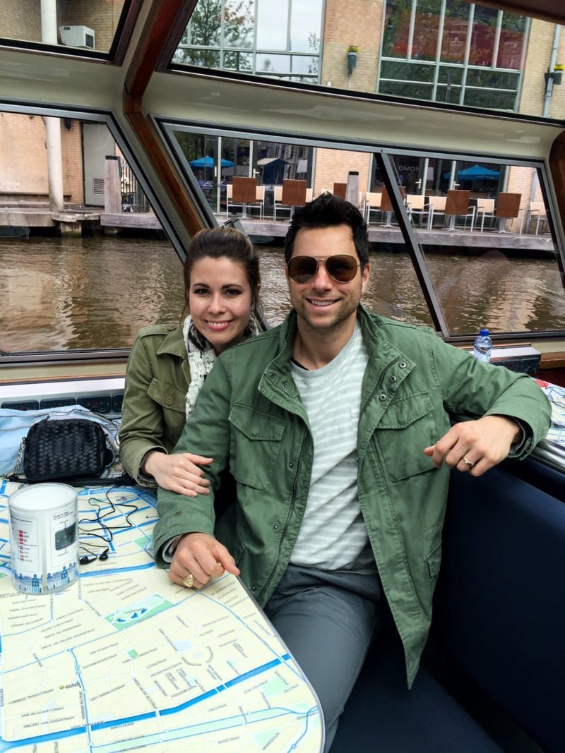 Getting ready for a cruise through the canals of Amsterdam