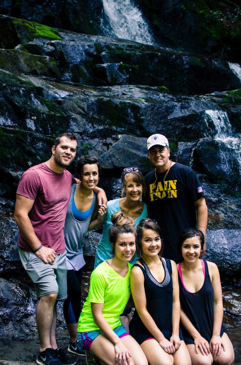 Hiking the Laurel Falls trail that is part of the Great Smoky Mountain National Park
