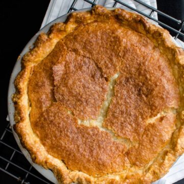 This recipe for old-fashioned buttermilk chess pie is perfect for fall. A Southern favorite!