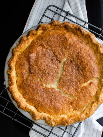This recipe for old-fashioned buttermilk chess pie is perfect for fall. A Southern favorite!