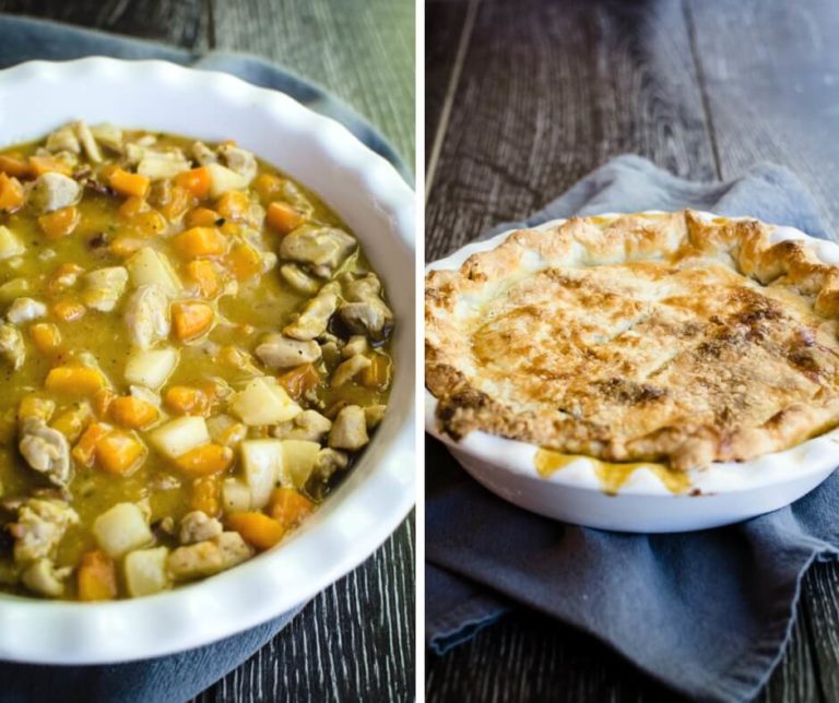 Fall Comfort Food Chicken and Root Vegetable Pot Pie
