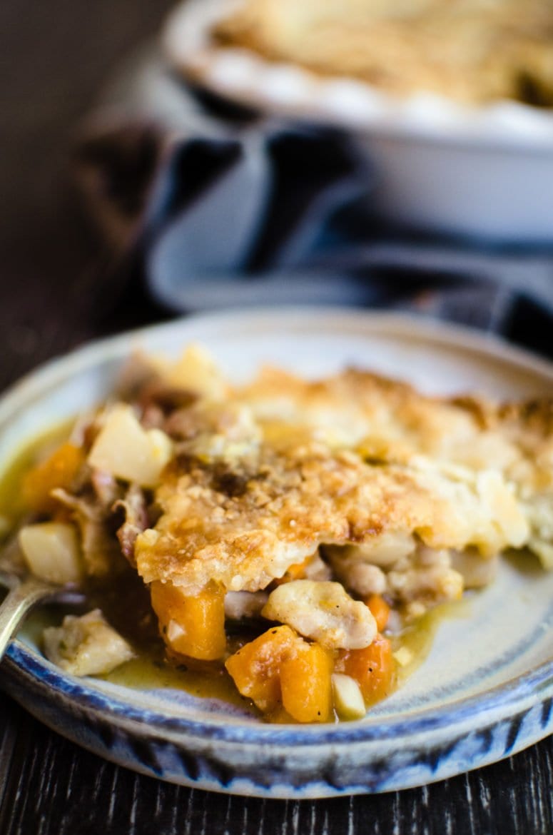 This recipe for chicken and root vegetable pot pie is the ultimate in fall comfort food. Make two and freeze one for later!