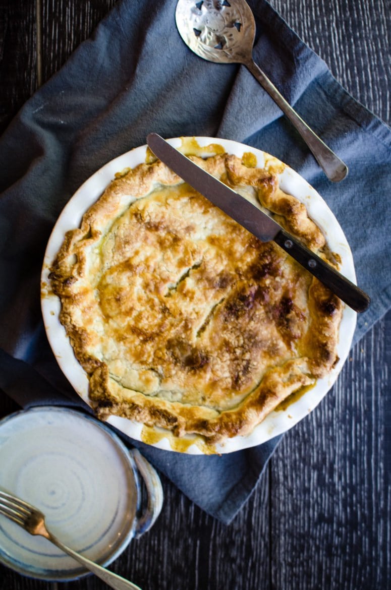 This recipe for chicken and root vegetable pot pie is the ultimate in fall comfort food. Make two and freeze one for later!