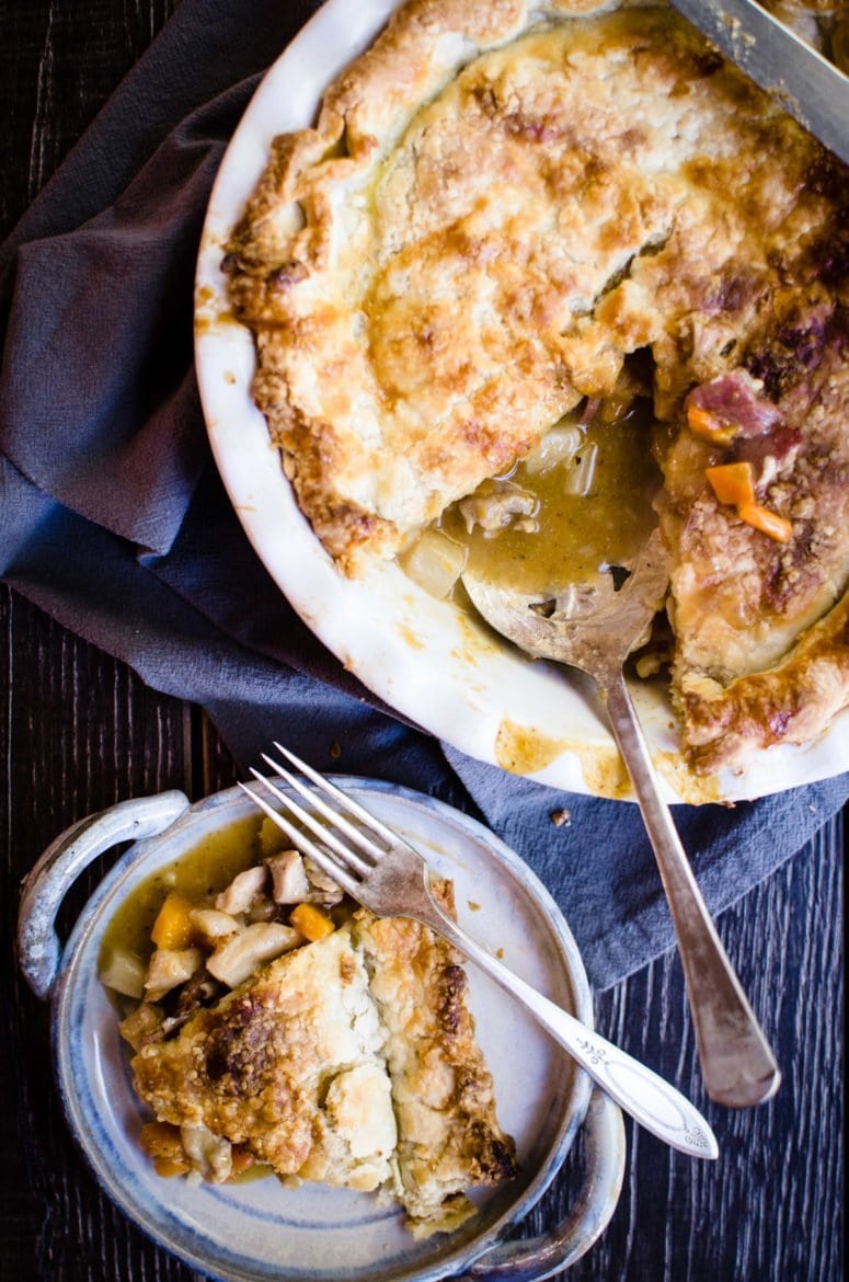 This recipe for chicken and root vegetable pot pie is the ultimate in fall comfort food. Make two and freeze one for later!