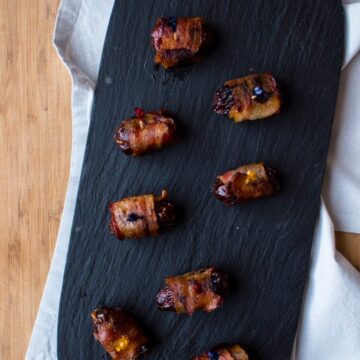 Bacon Wrapped Dates are an easy, 3 ingredient recipe that is sure to be on your list of favorite party appetizer recipes!