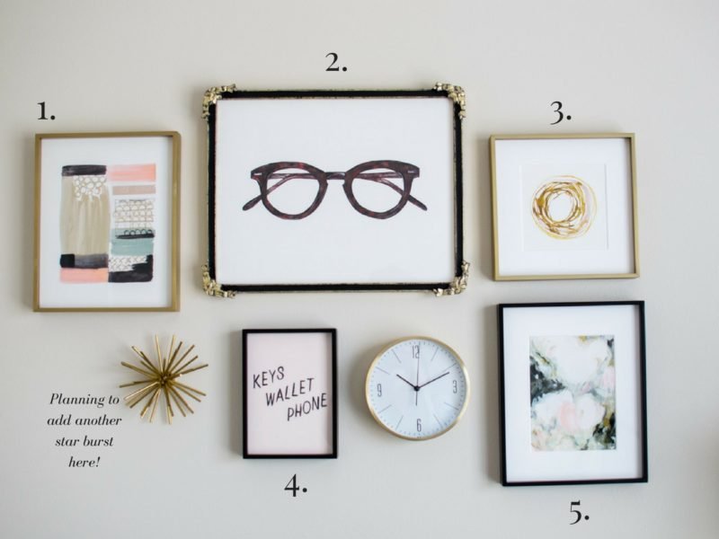 See how I used an art gallery wall to inspire my home office decor with this DIY tutorial on creating a gallery wall with Minted Art.