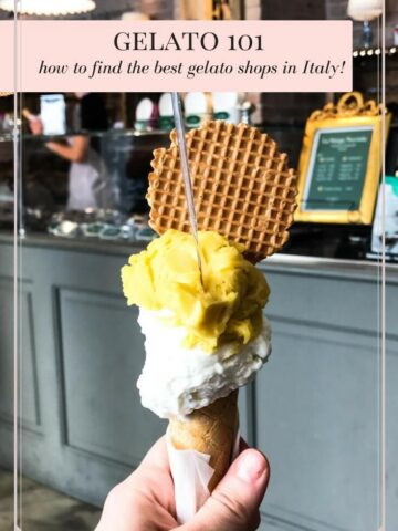 A travel guide to finding the best gelato shops in Italy, including my favorite ones!