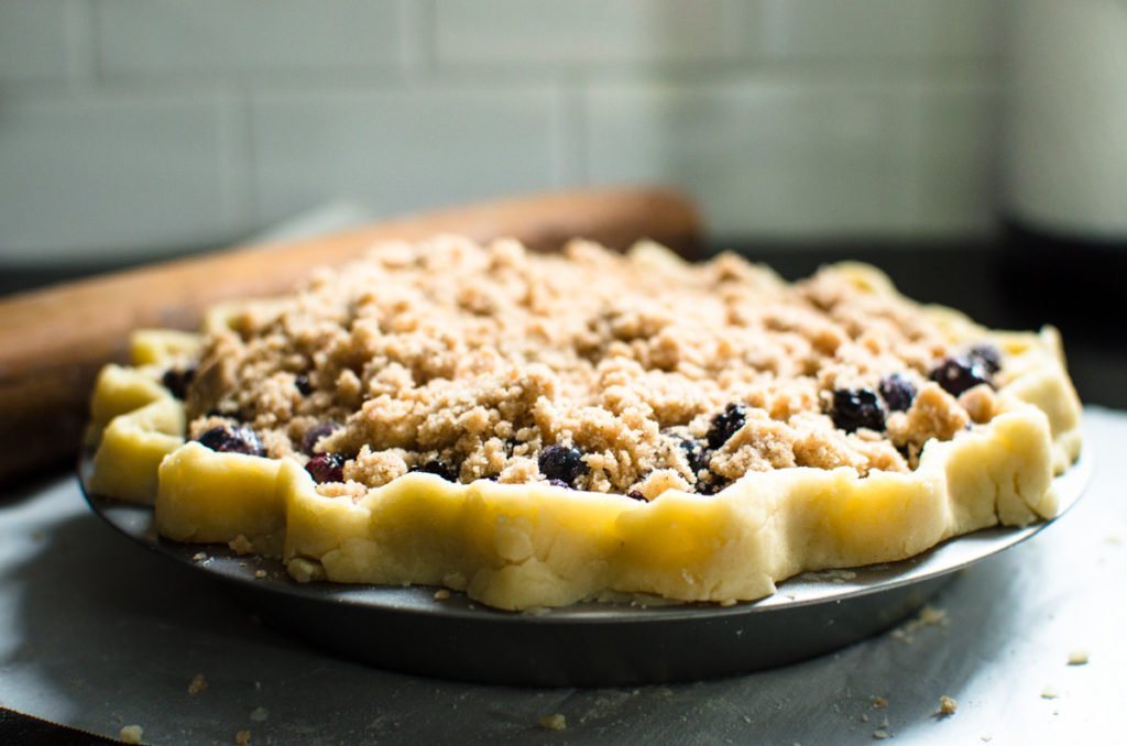 Mixed Berry Crumble Pie with a Cookbook Review!