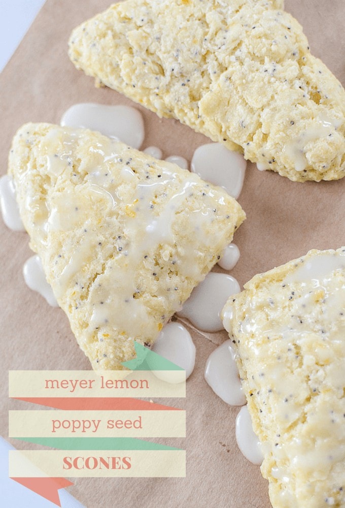 This recipe for Meyer Lemon Scones is perfect to make for a springtime brunch or shower!