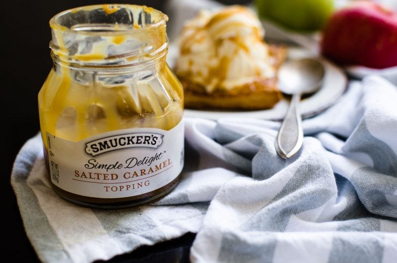 Jar of salted caramel from Smuckers.