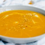 This recipe for Curried Butternut Squash Soup is layered with traditional Thai curry flavor and can be made in the Instant Pot or on the stovetop! #thaifood #instantpot #sweetcayenne