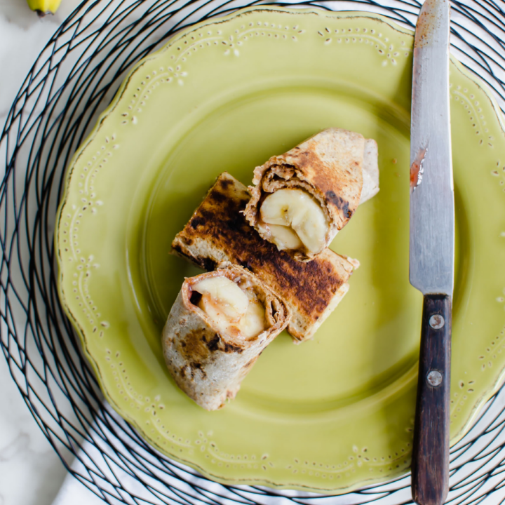 Banana Almond Butter Chimichanga Easy Banana Recipe with VIDEO