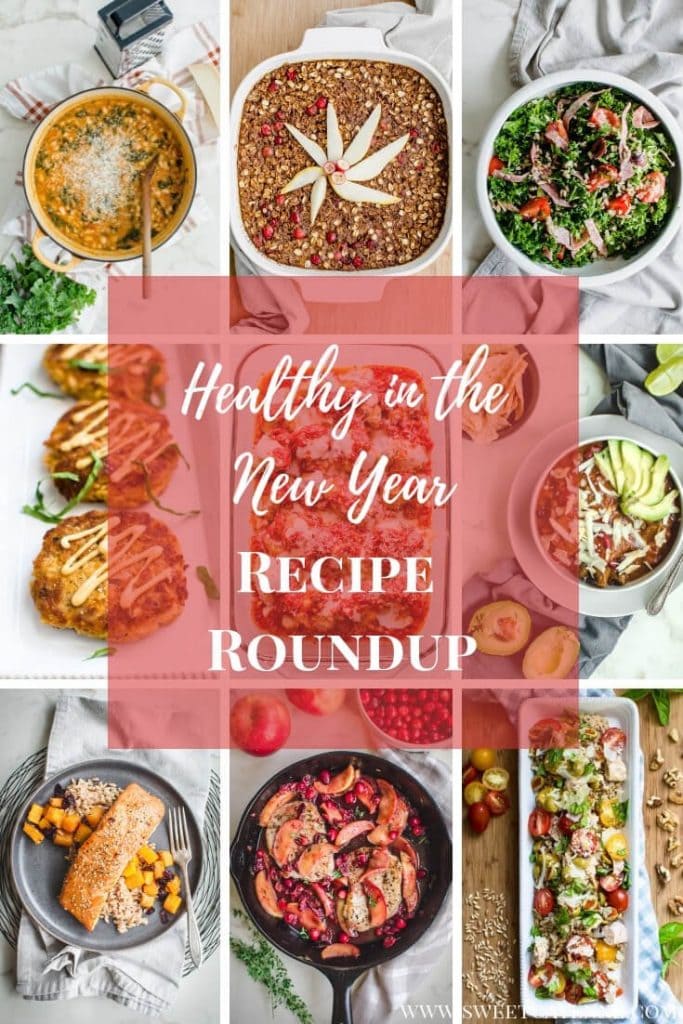 A Pinterest collage of healthy recipe photos. 