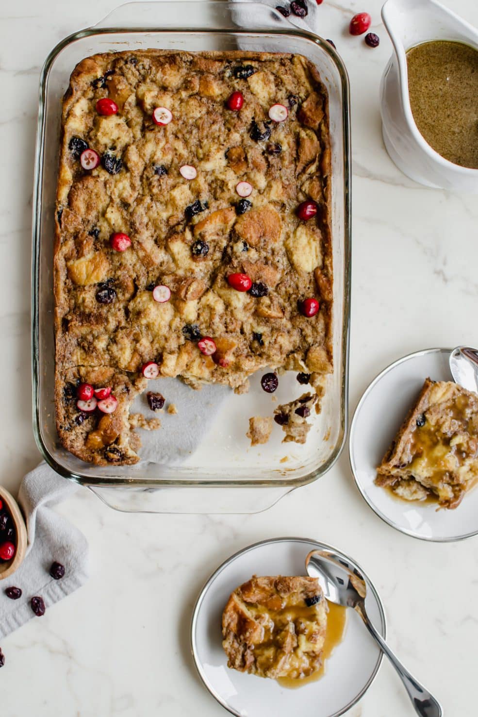 Very Best Bread Pudding With Buttery Vanilla Sauce