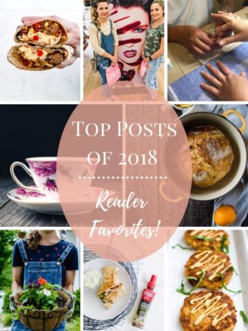 A Pinterest collage of photos from top posts in the 2018 year.