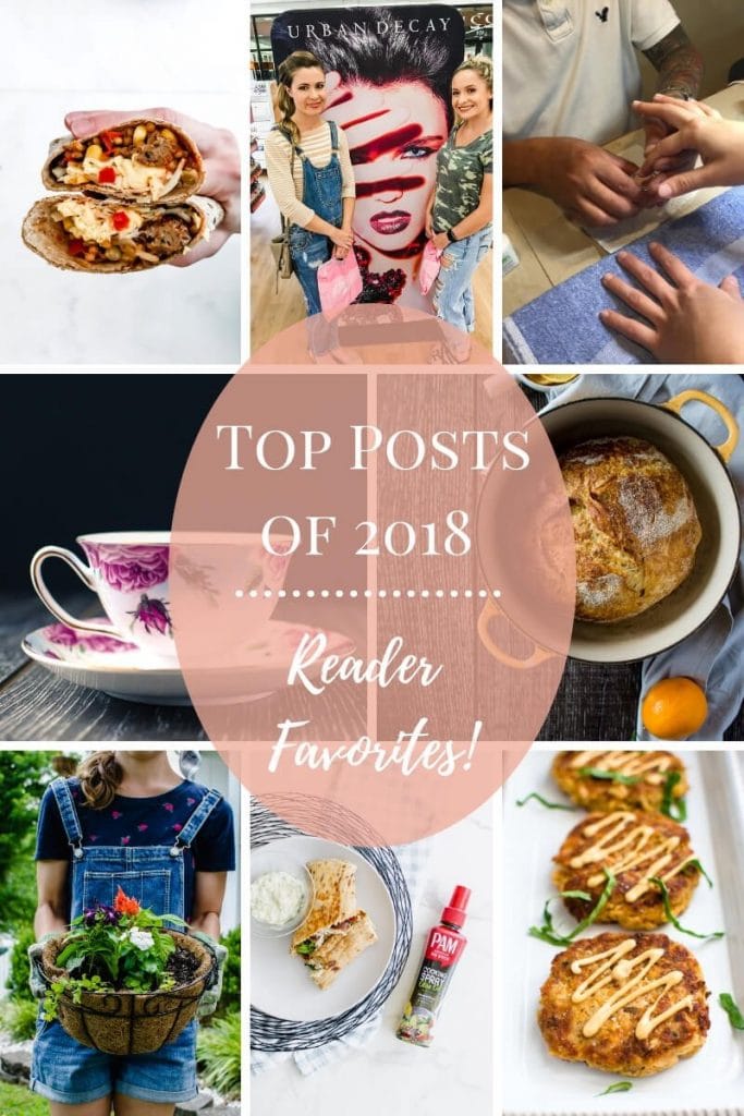 A Pinterest collage of photos from top posts in the 2018 year. 