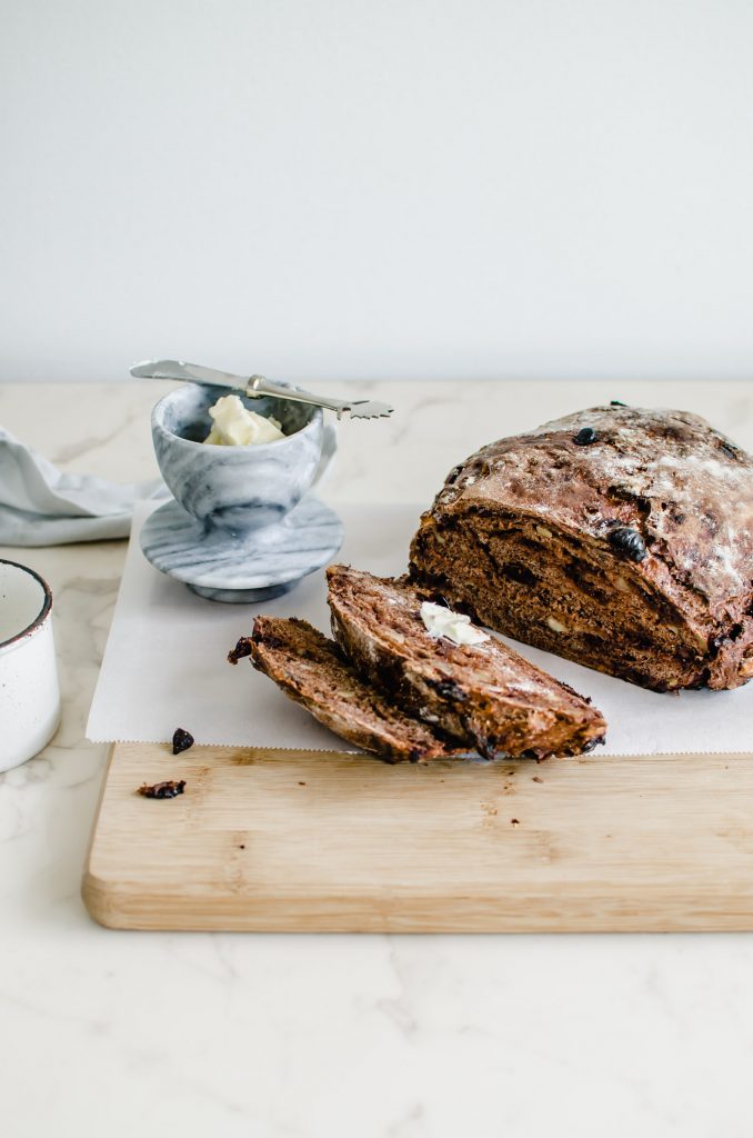 Chocolate Rye Boule with Cherries and Walnuts | Sweet Cayenne