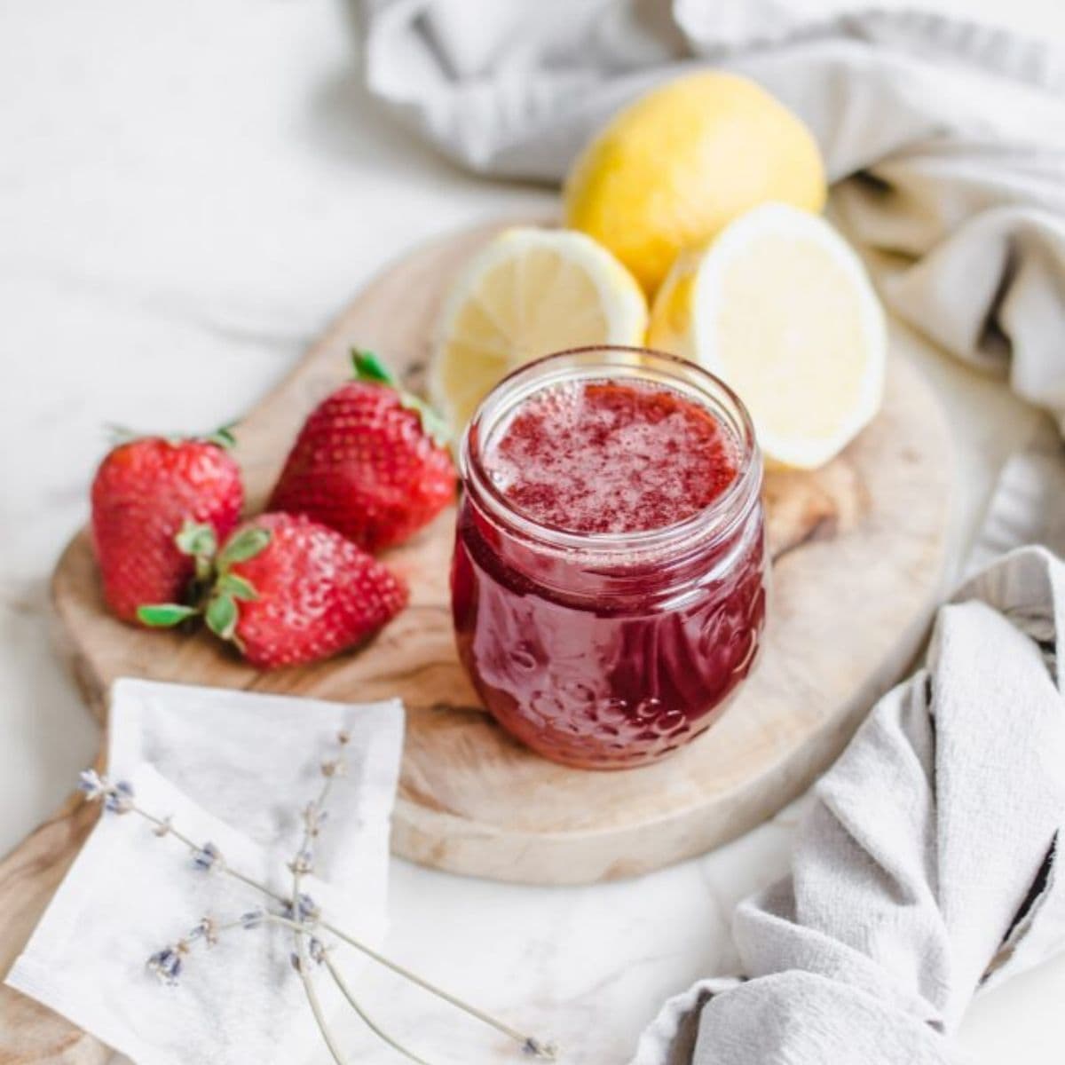 Homemade Strawberry Lavender Syrup Recipe Sweet Cayenne
