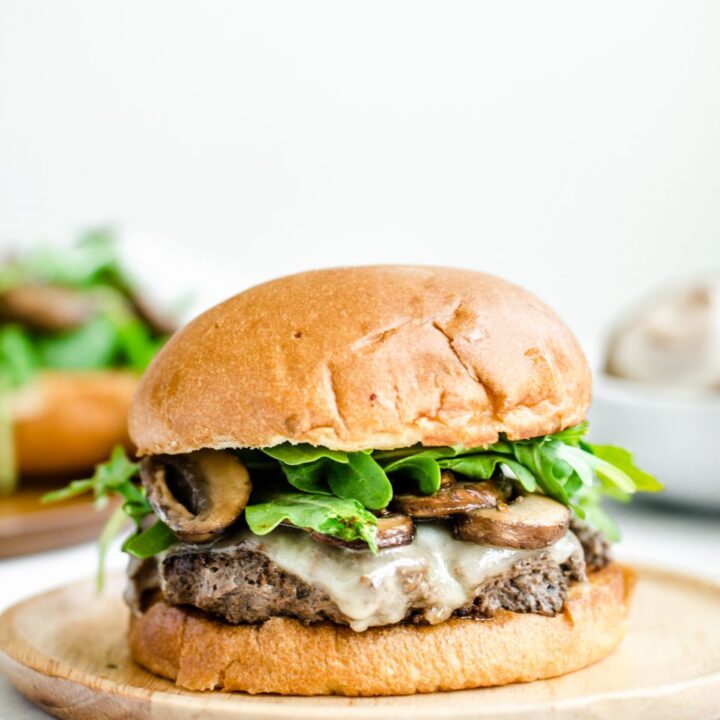 Mushroom Swiss Smash Burgers Recipe with VIDEO