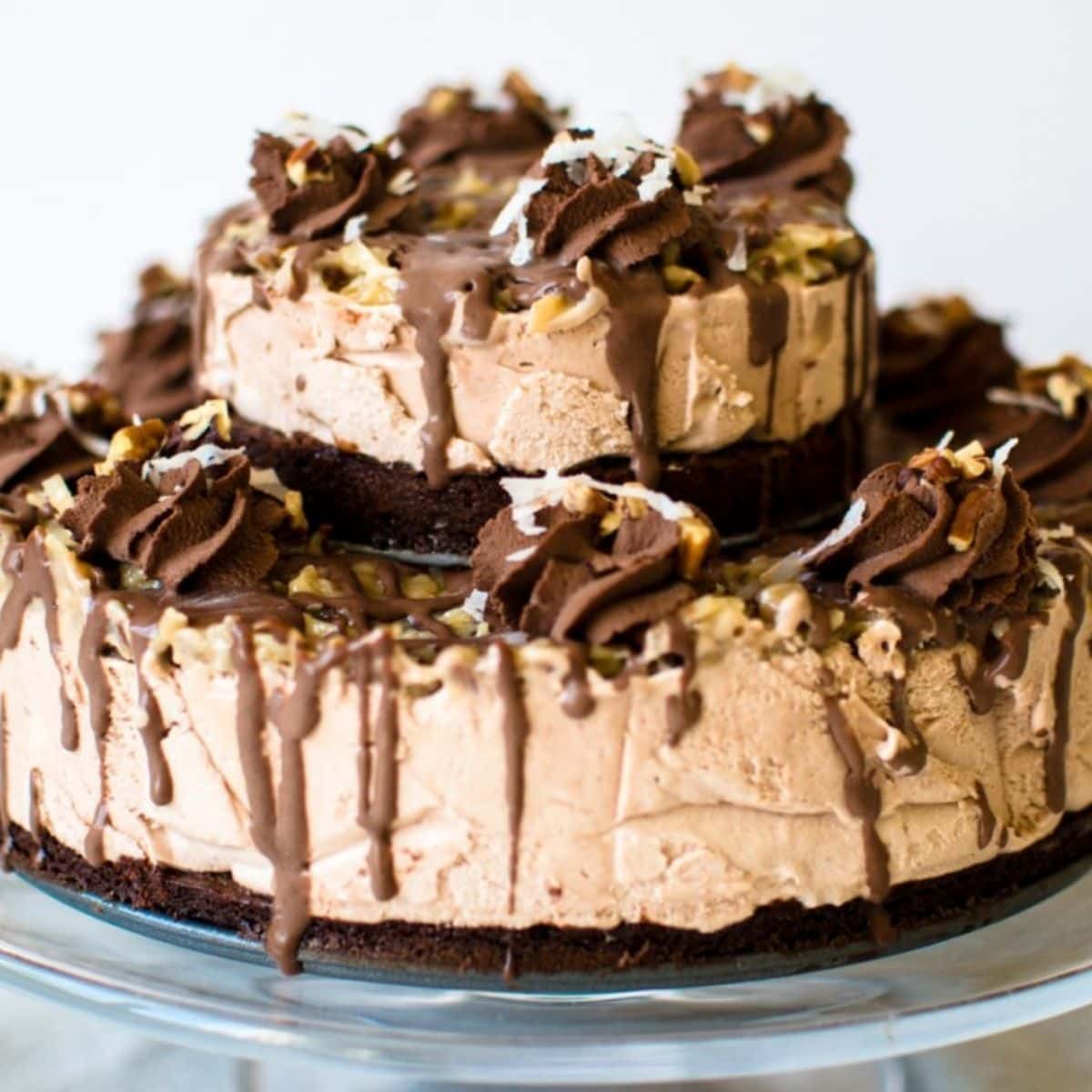 Hot Fudge Swirl Ice Cream Cake | Chocolate Sundae Layer Cake