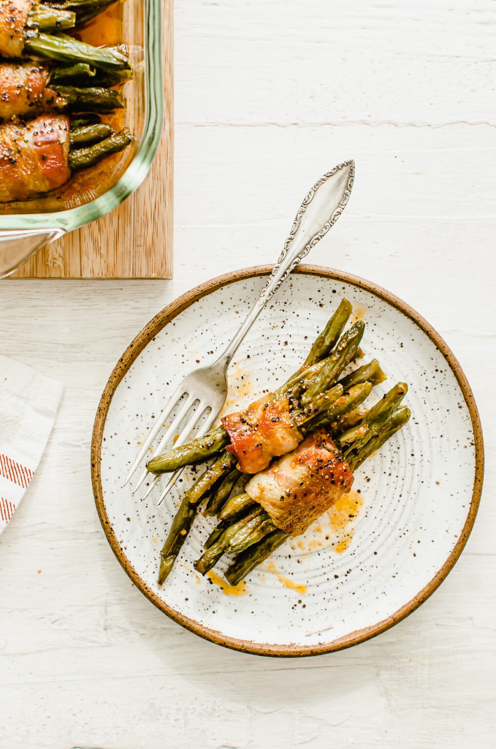 BaconWrapped Green Bean Bundles with Homemade Catalina Dressing