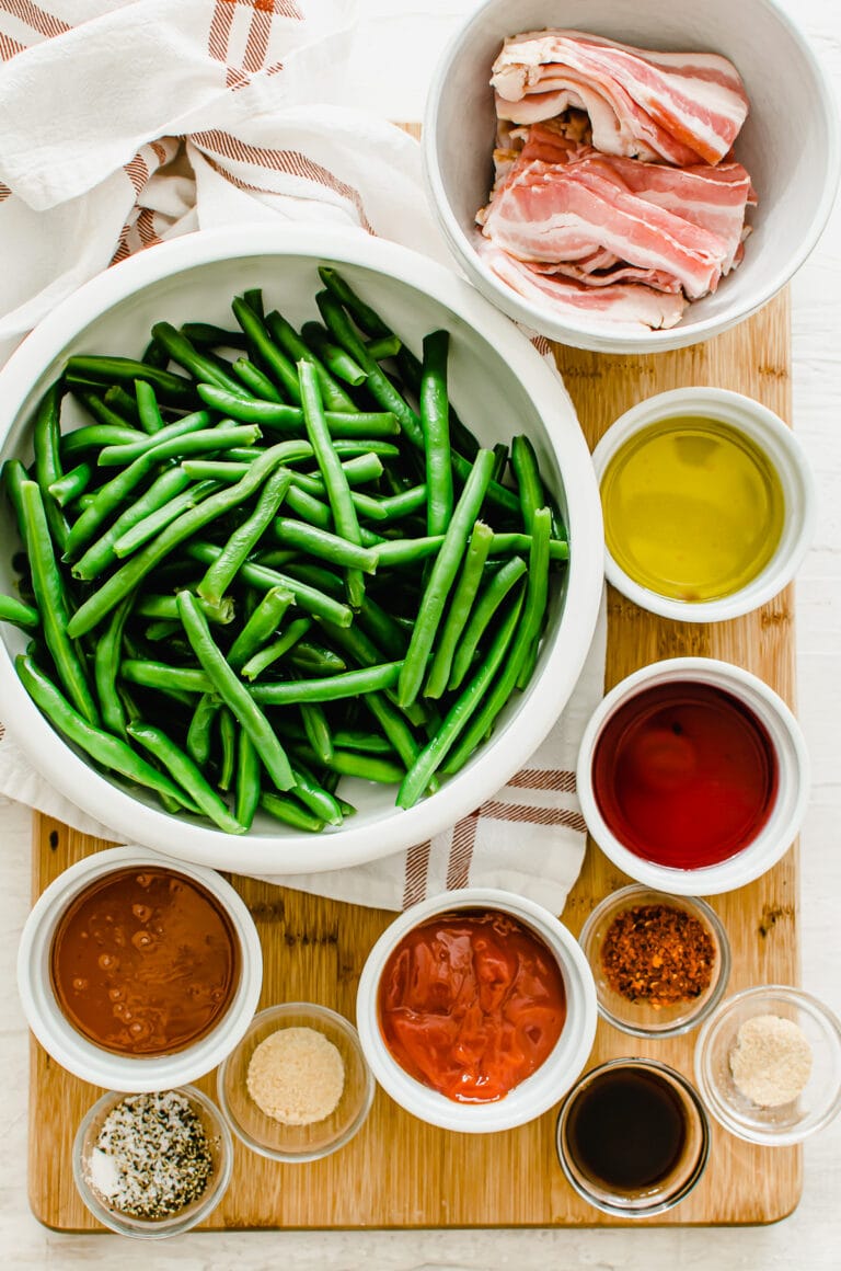 BaconWrapped Green Bean Bundles with Homemade Catalina Dressing
